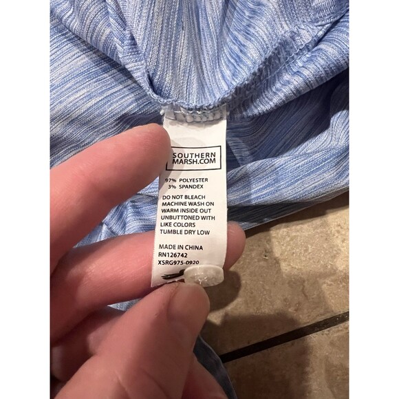 Southern Marsh Shirt Mens XL Blue Performance Golf Polo Athletic Casual - Picture 5 of 5
